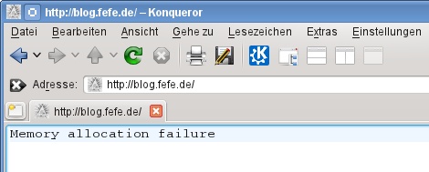 "Memory allocation failure" auf blog.fefe.de